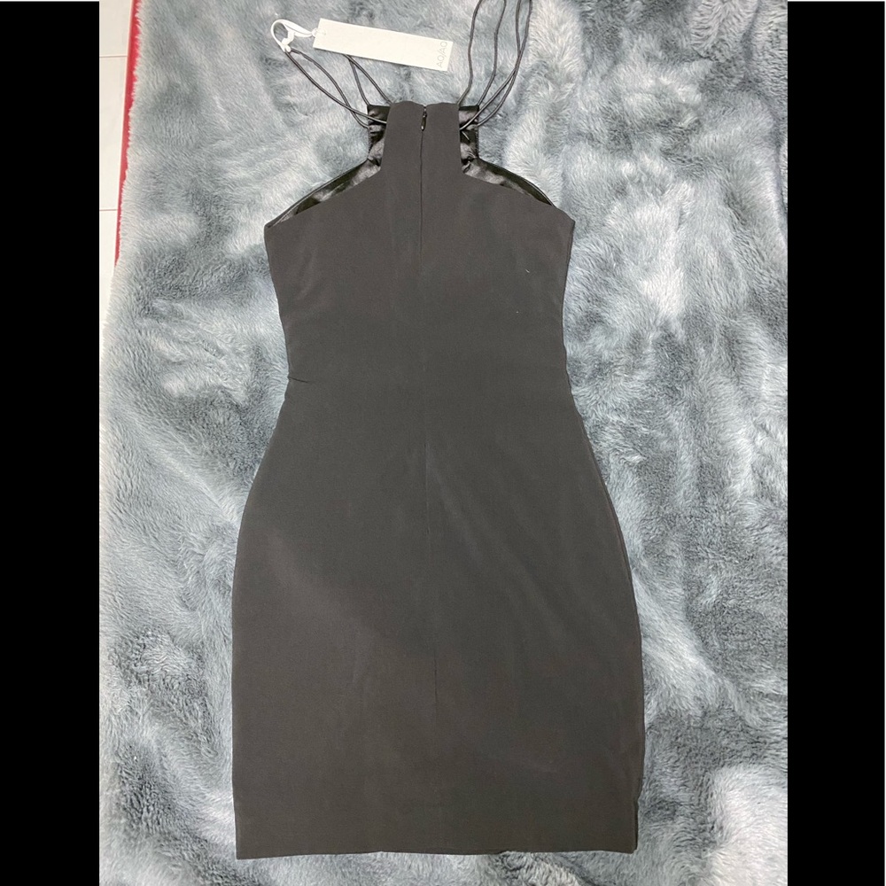 BRAND NEW AQ/AQ black maple mini Dress